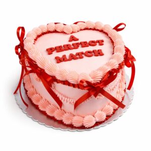 Retro heart cake