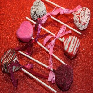 Valentine Heart Cake Pops Box