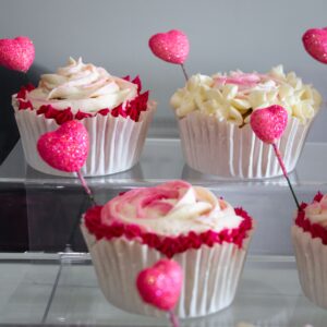 Candy Heart Cupcake Box