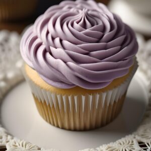 Lavender Flower Cupcake