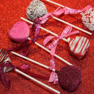 Valentine Heart Cake Pops Box